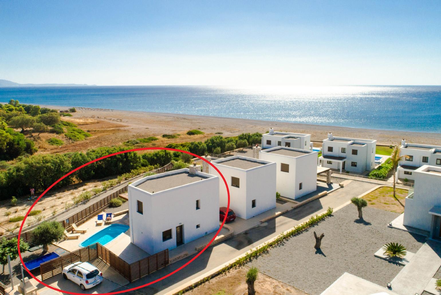 Aerial view of Villa Dias