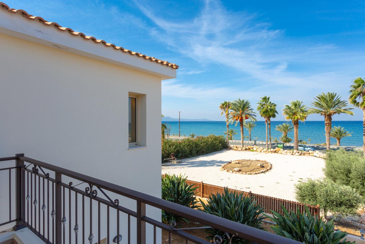 Balcony with sea views