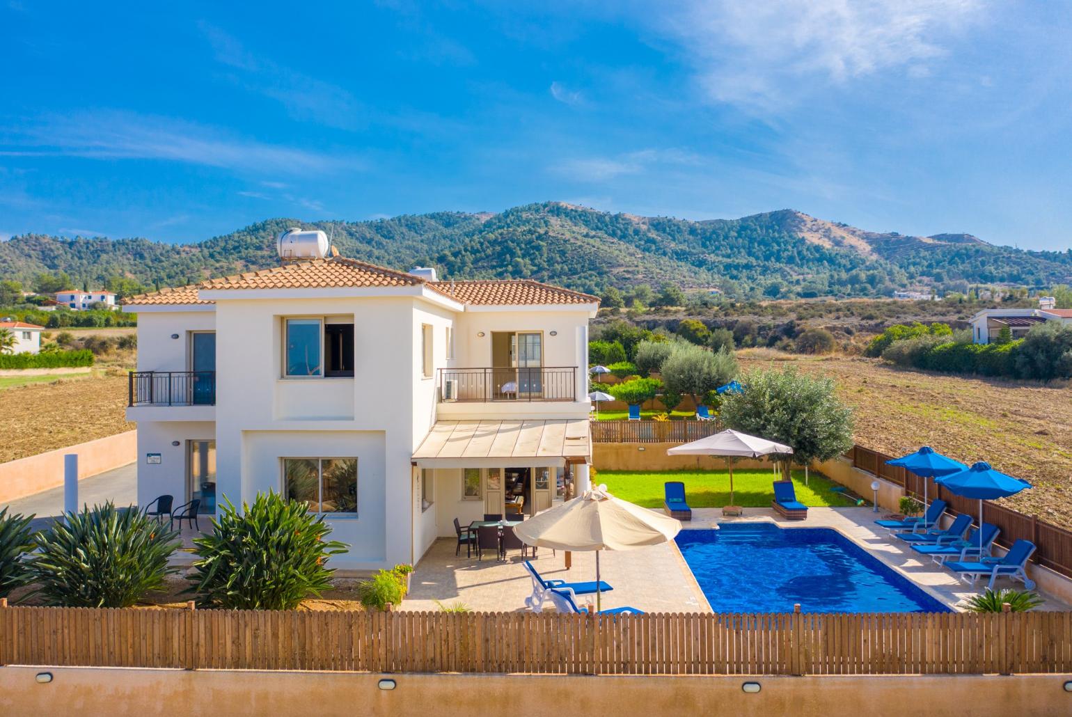 Aerial view of Villa Seashore One