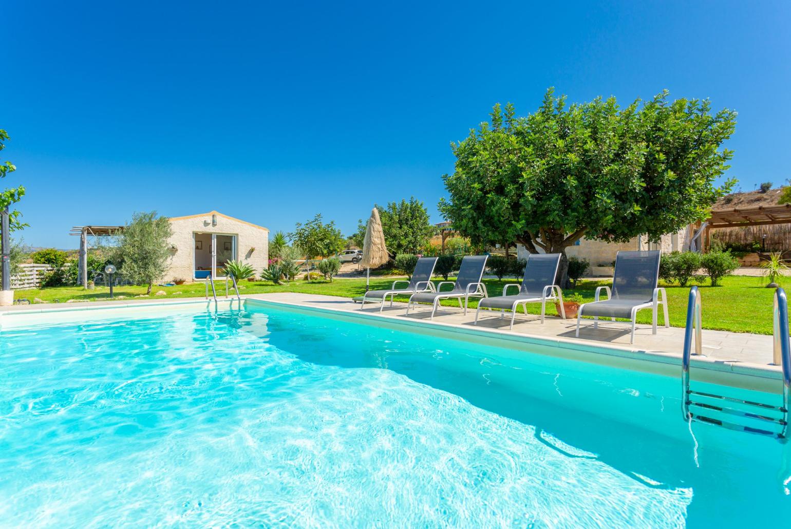 Private pool and terrace