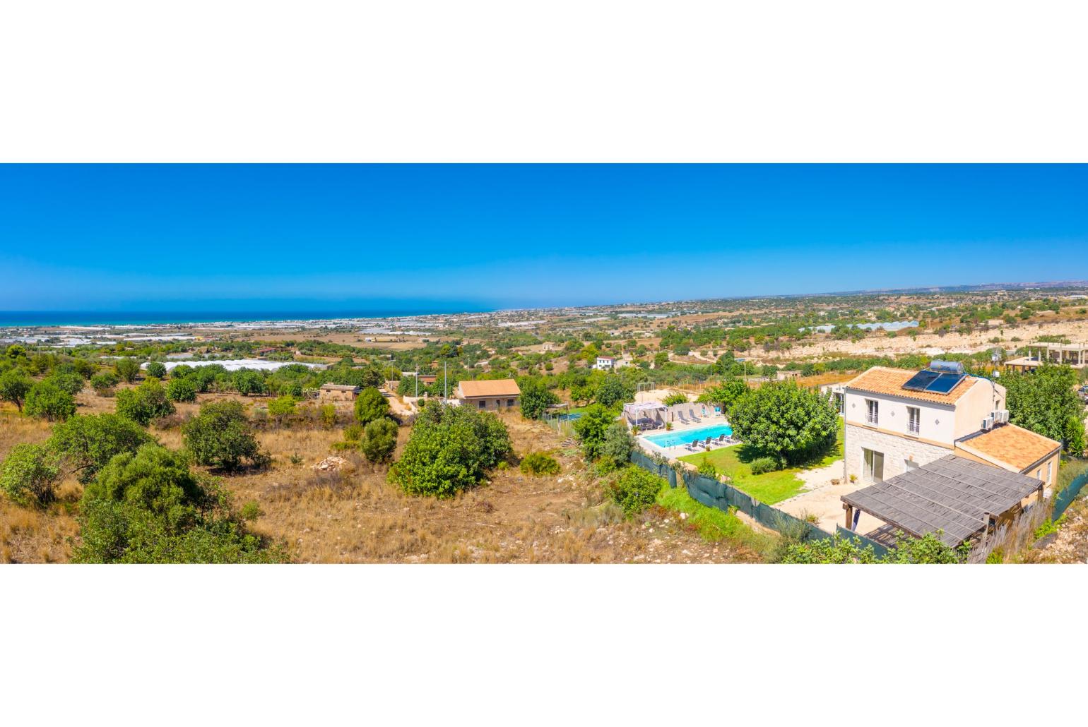 Aerial view of Villa La Mia Sicilia