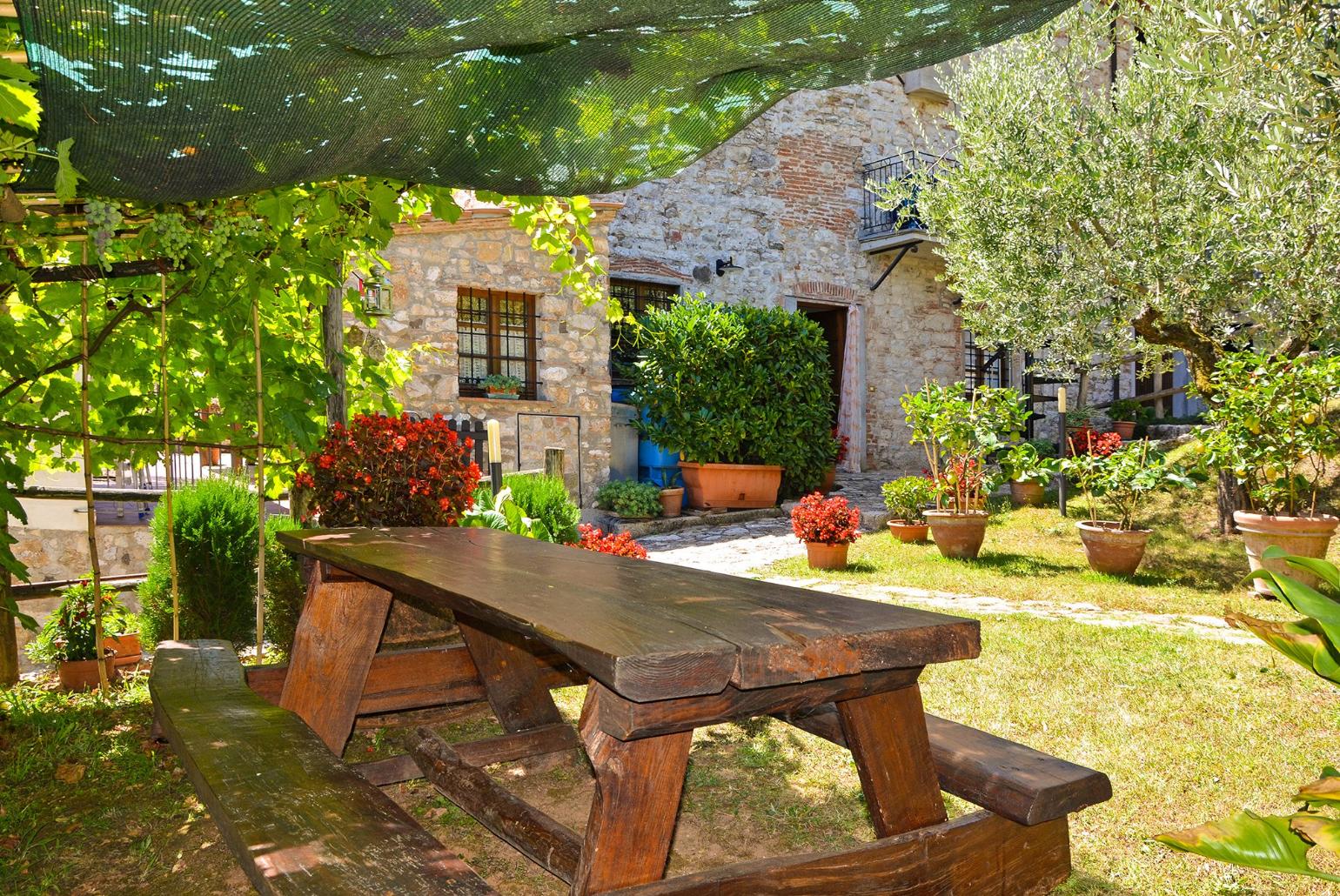 Outdoor dining area