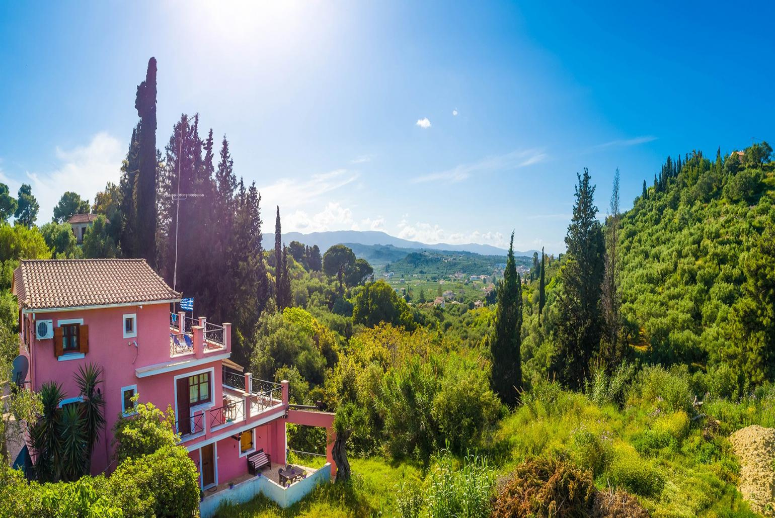 Aerial view of Villa Eliza