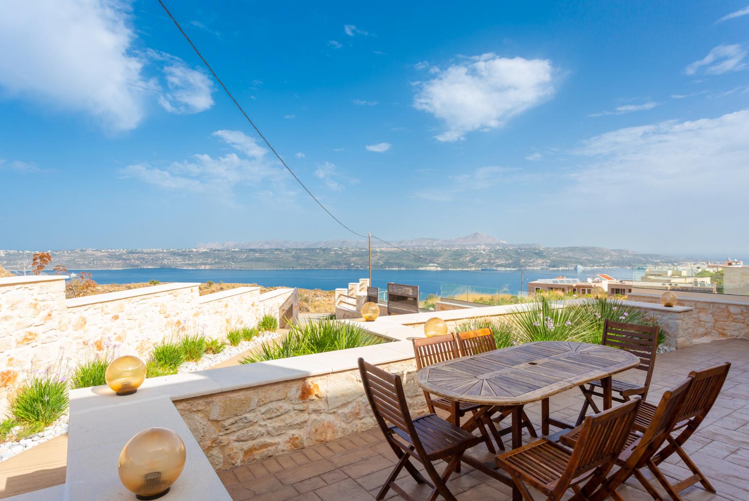 Terrace area with sea views