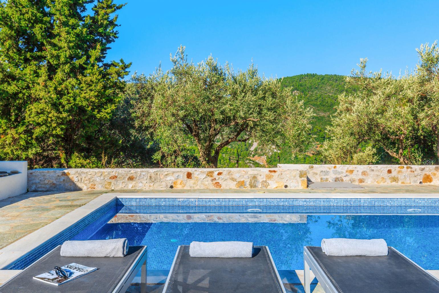 Private pool with perfect mountain view