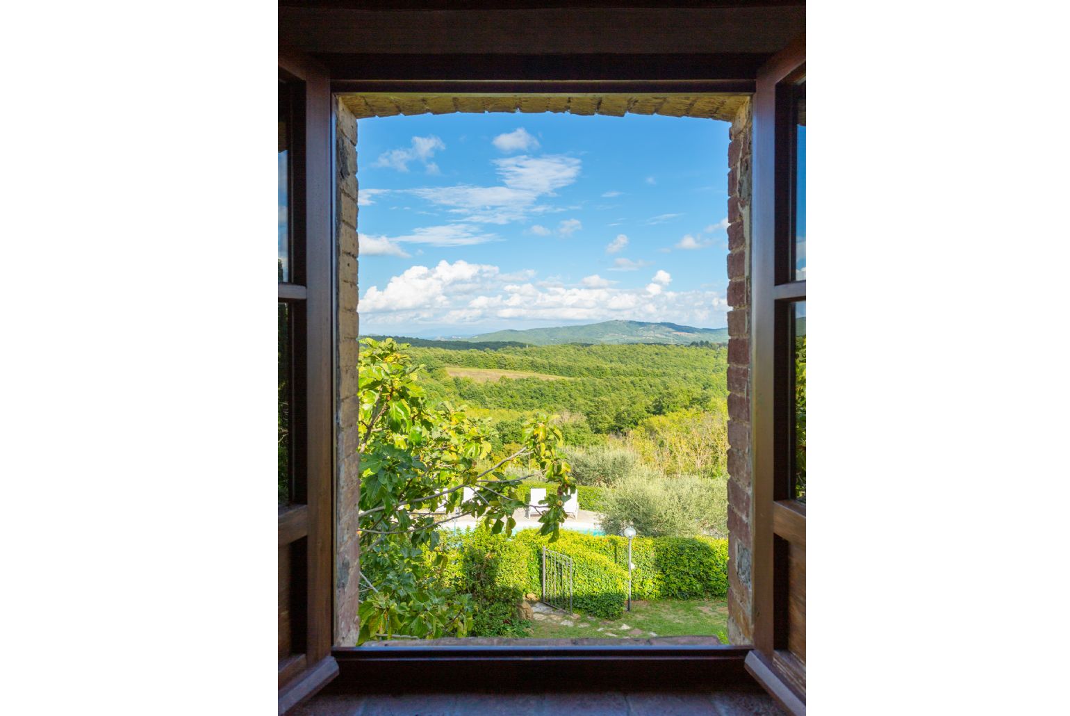 View from bedroom area