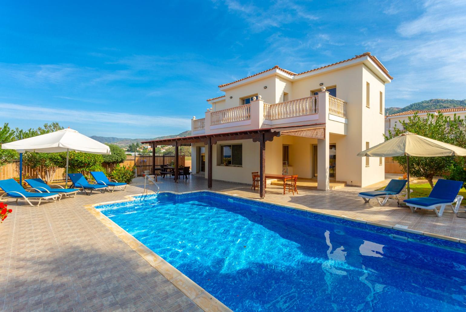 Beautiful villa with private pool and terrace with sea views