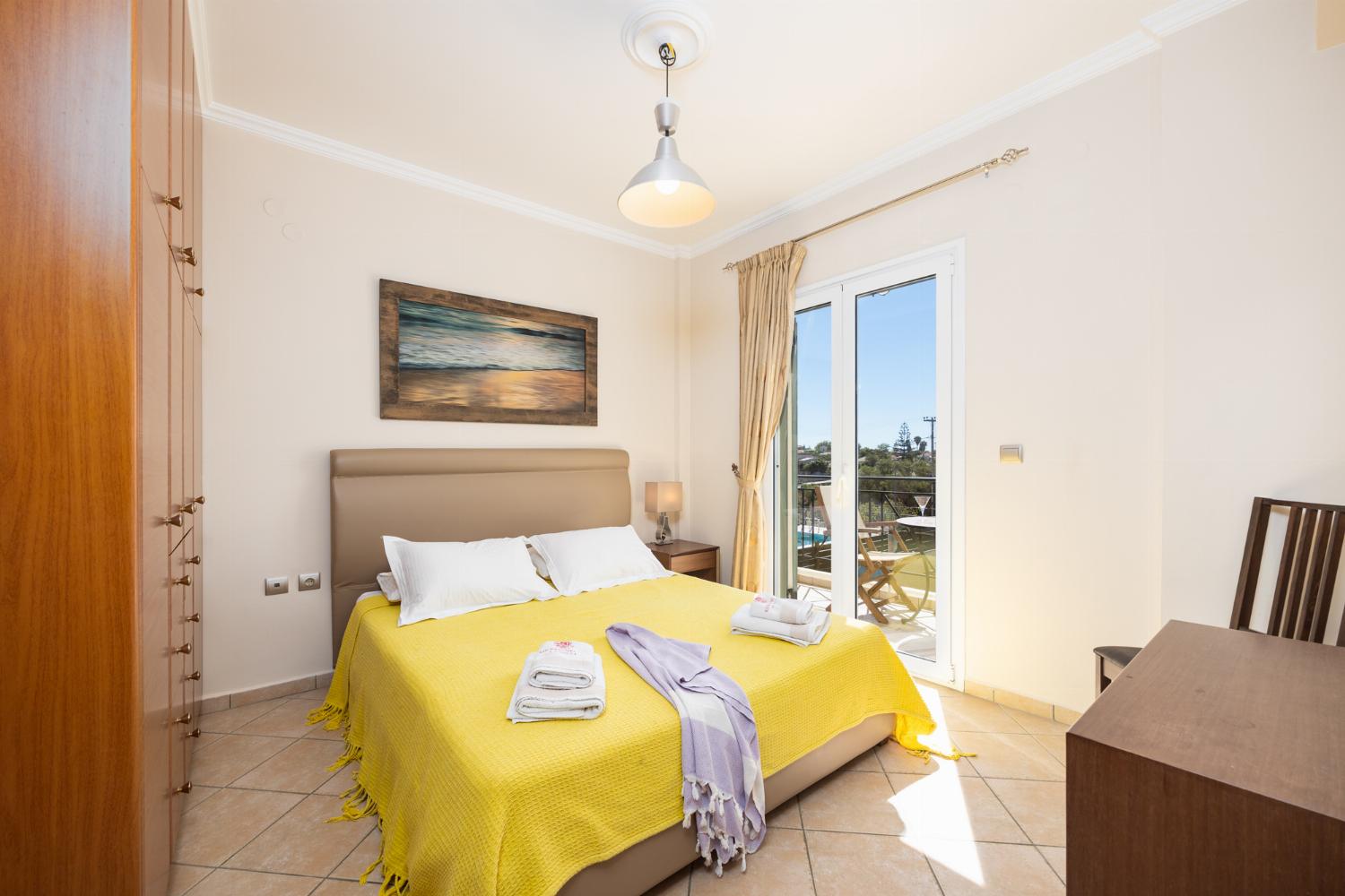 Double bedroom with A/C and sea views