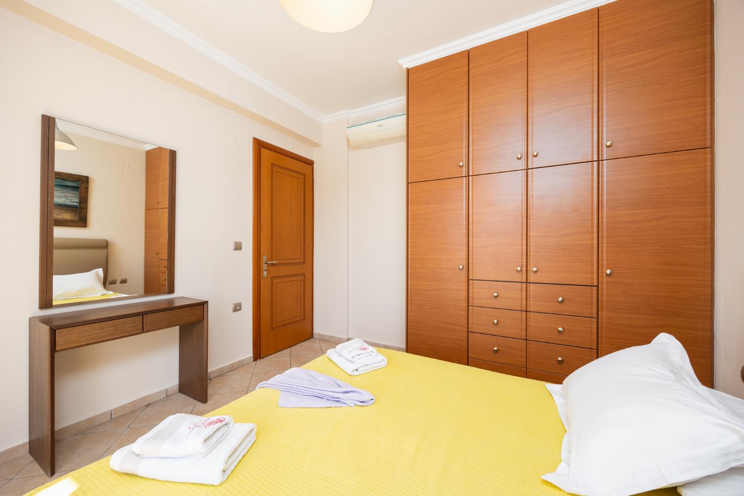 Double bedroom with A/C and sea views
