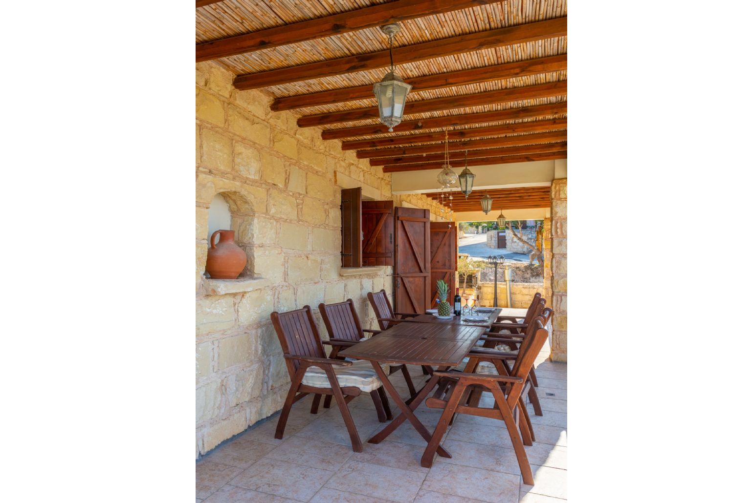 Balcony with panoramic views