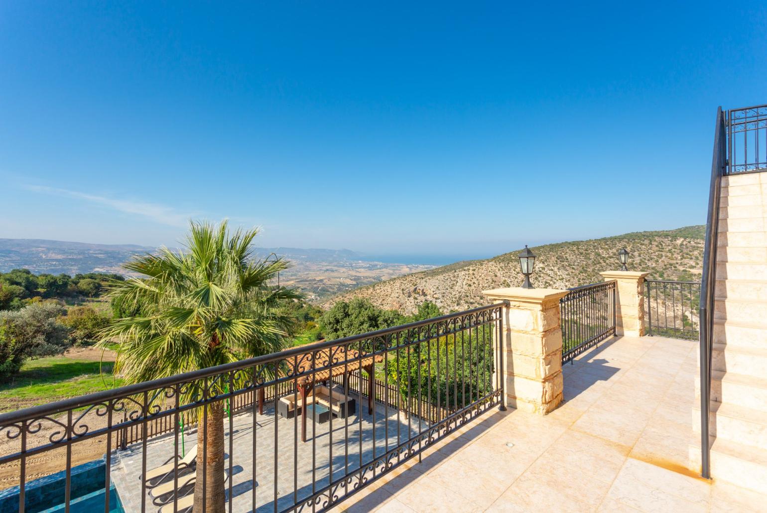 Balcony with panoramic views