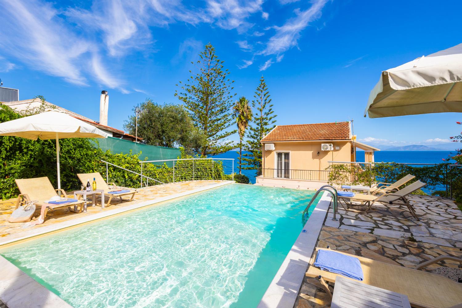 Beautiful villa with private pool and terrace with sea views