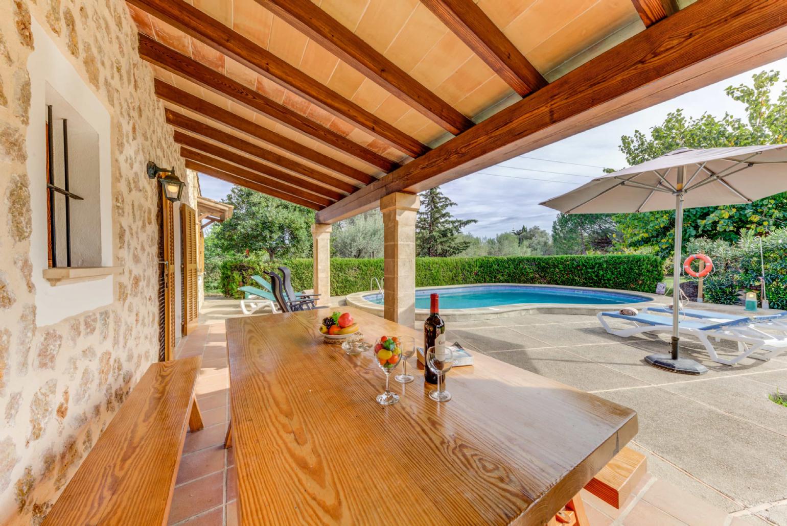 Terrace and dining area