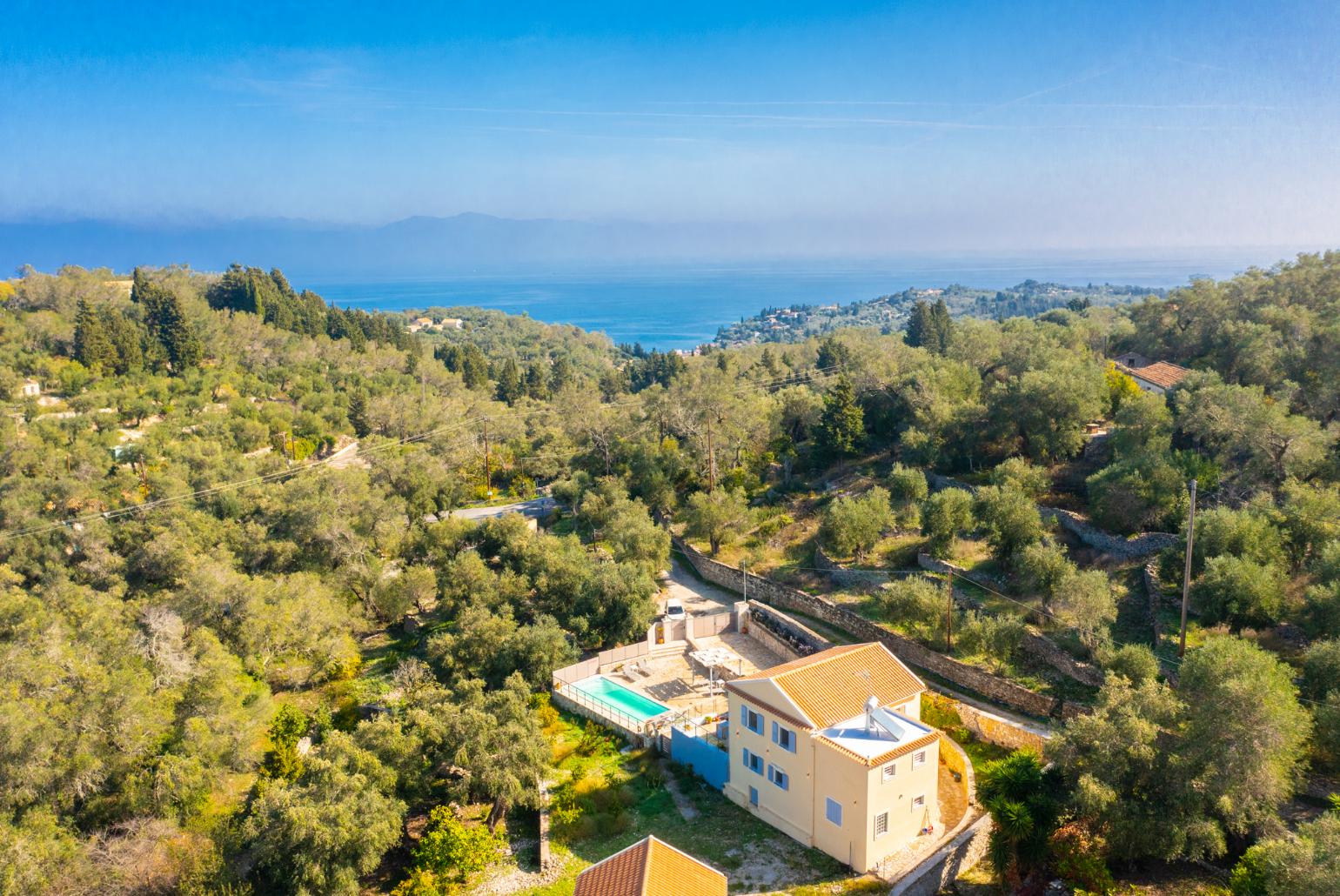 Aerial view of Villa Constadina