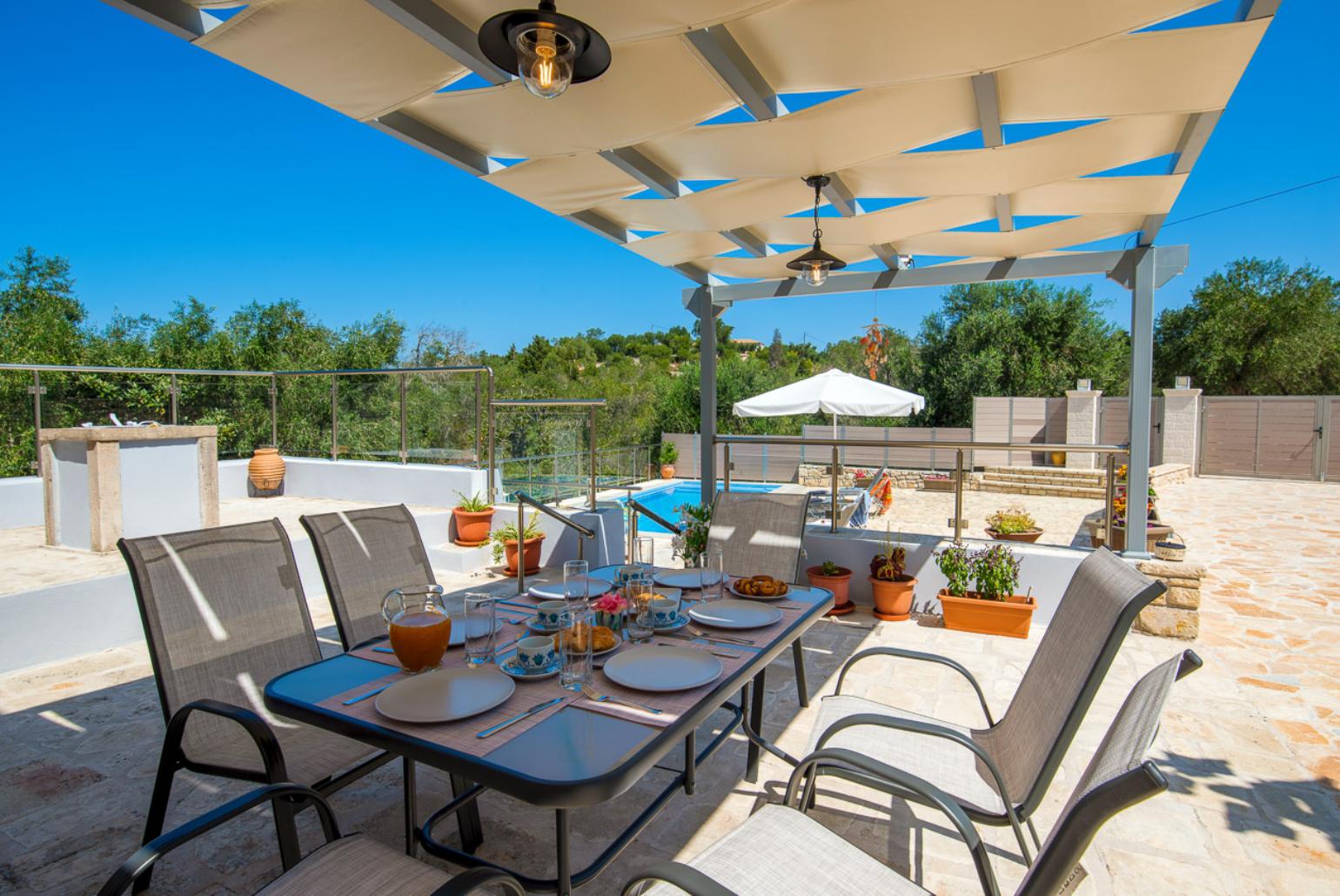 Outdoor dining area