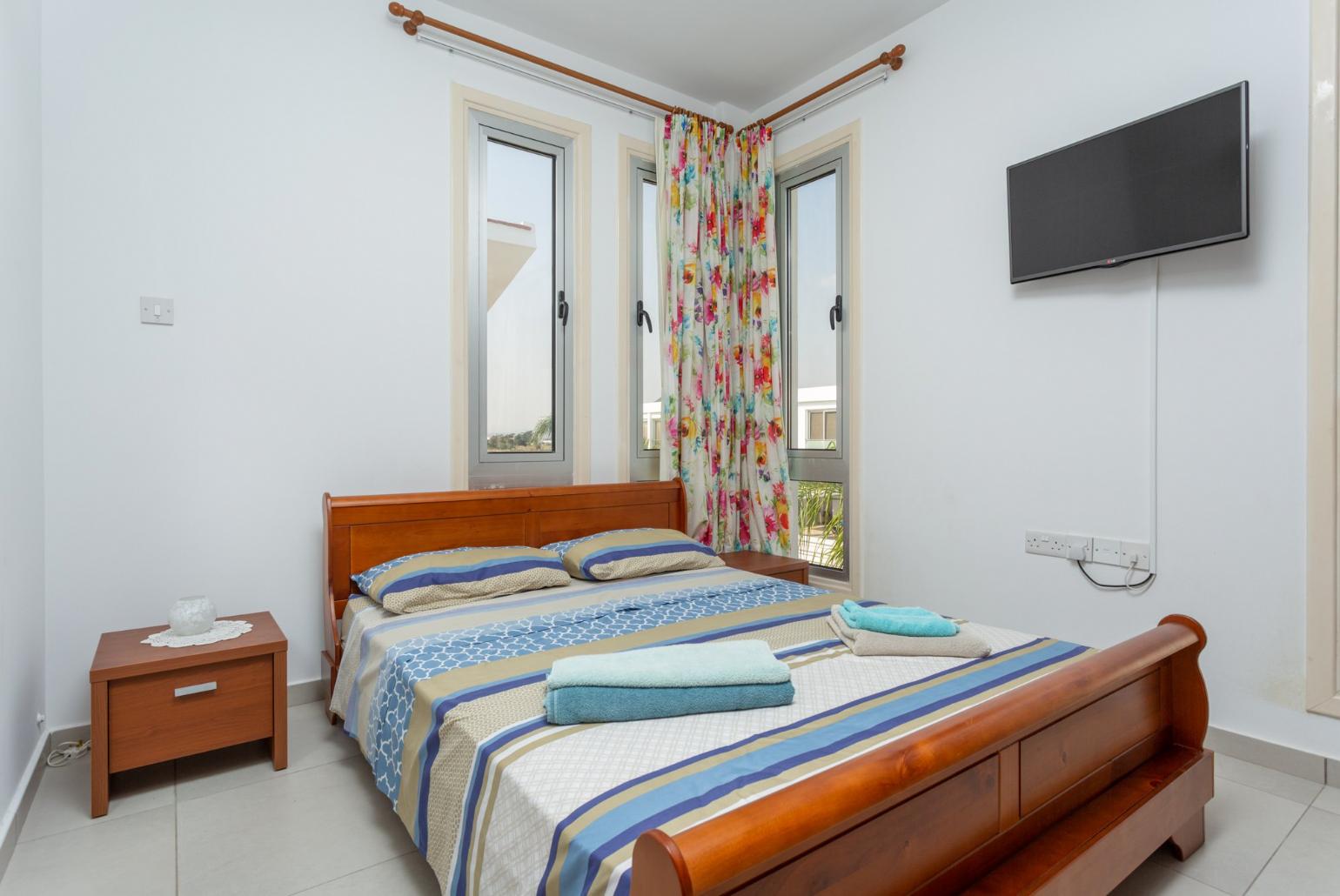 Double bedroom with A/C and satellite TV
