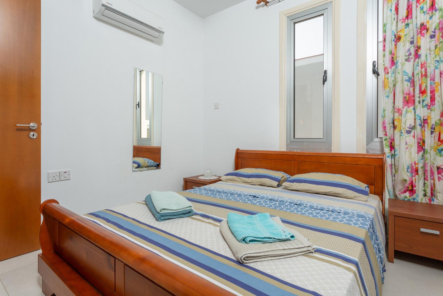 Double bedroom with A/C and satellite TV