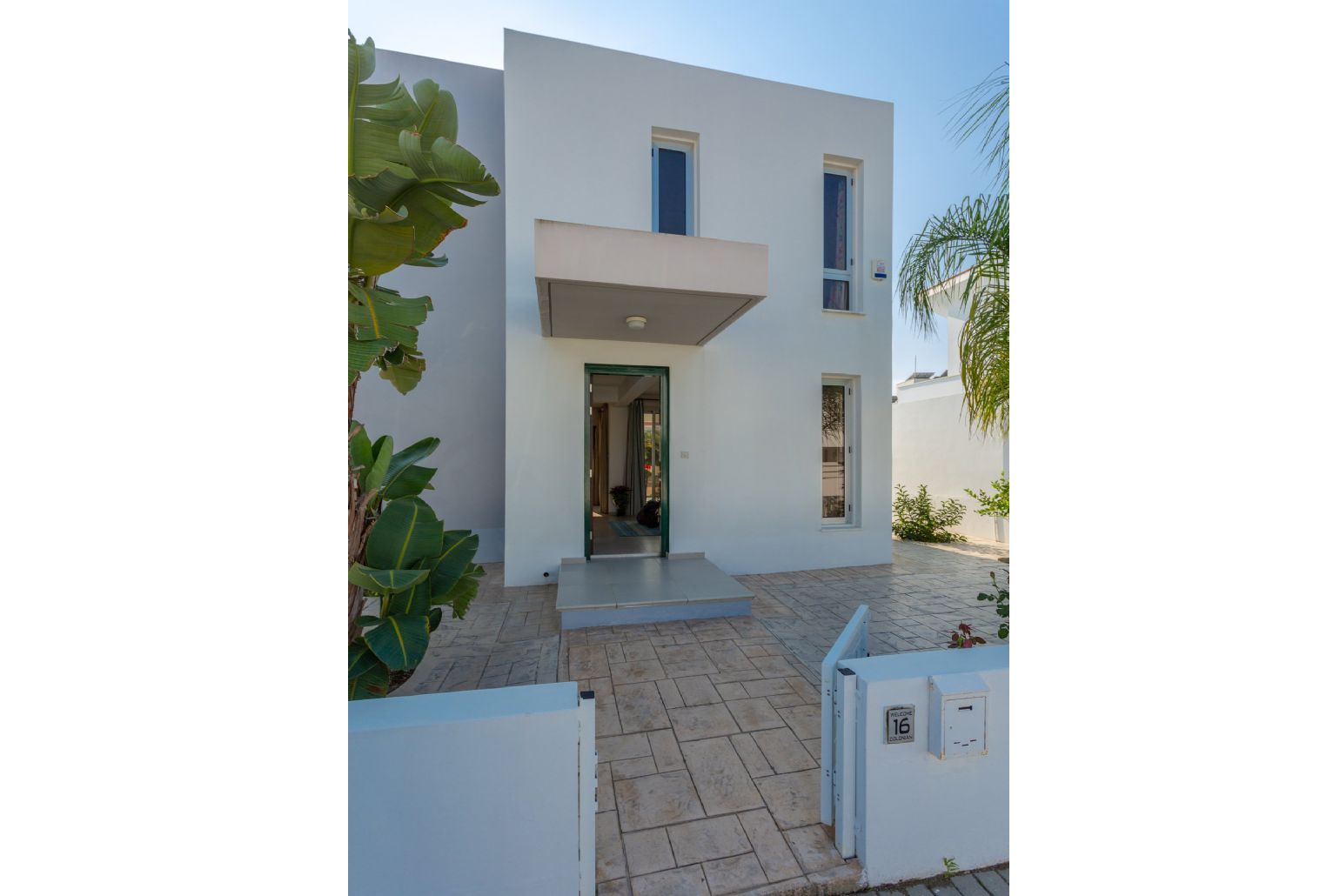 Entrance to villa