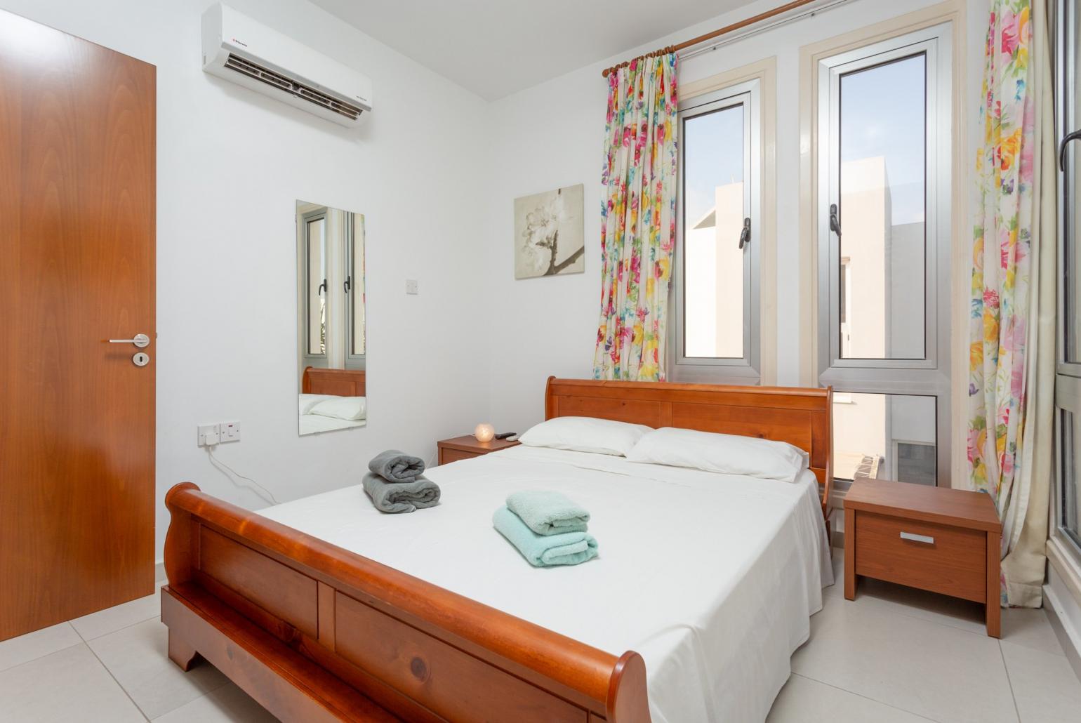 Double bedroom with A/C and satellite TV