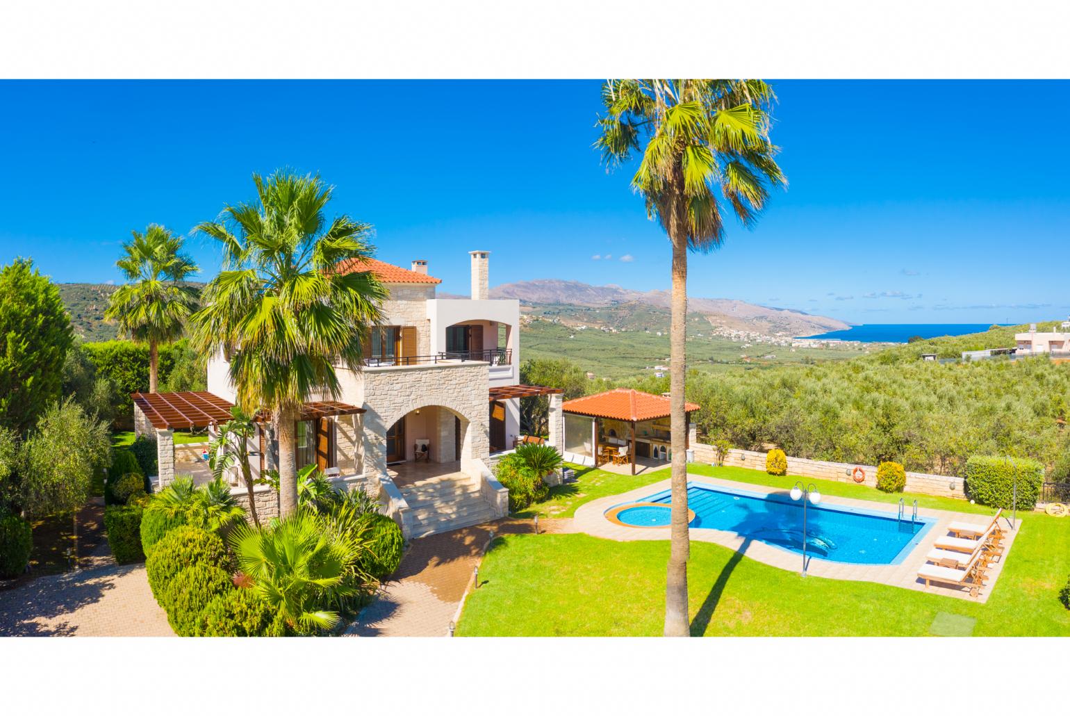 Beautiful villa with private pool, terrace, and large garden