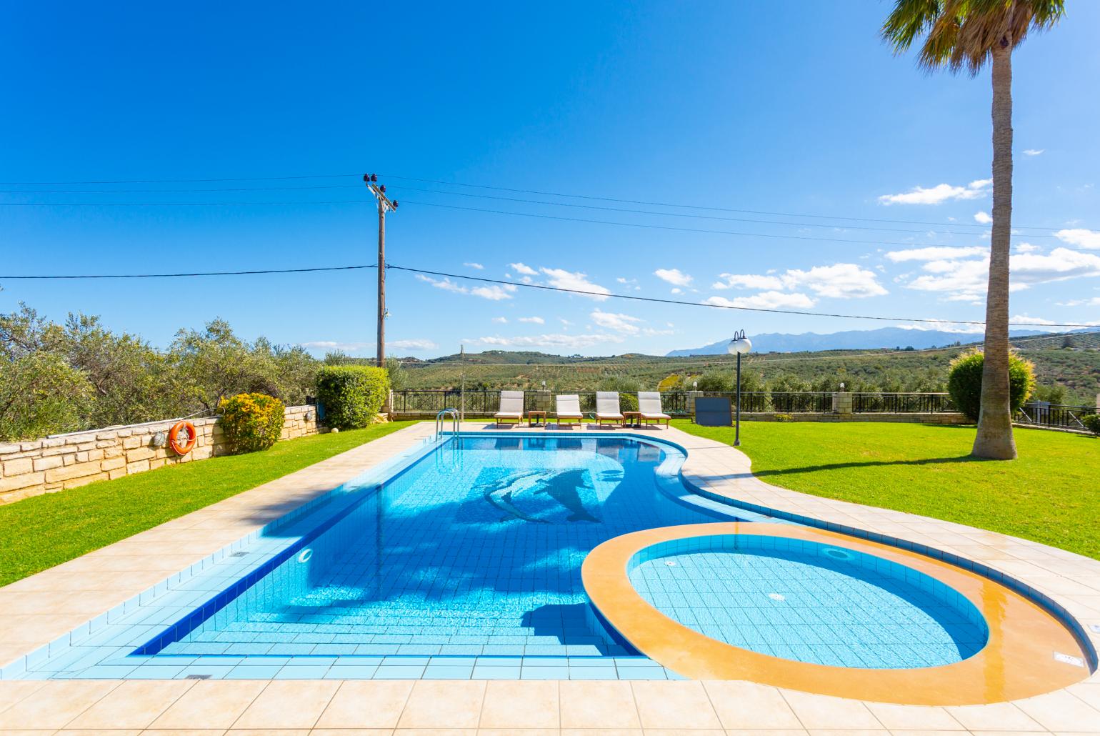 Private pool, terrace, and large garden