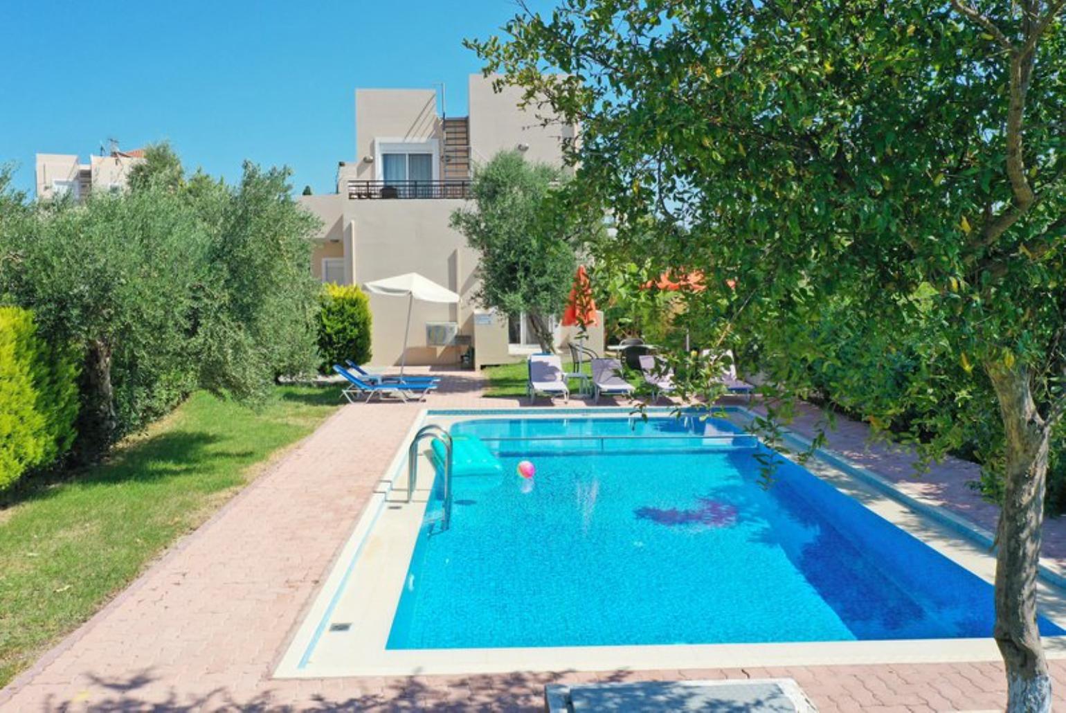 Beautiful villa with private pool, terrace, and lawn