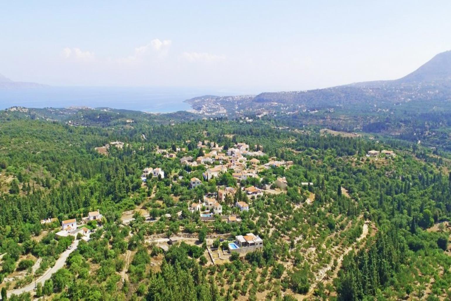 Aerial view of Villa
