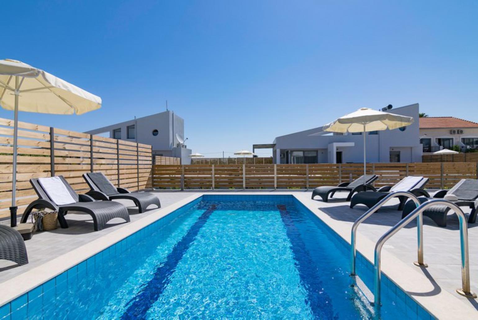Private pool and terrace area