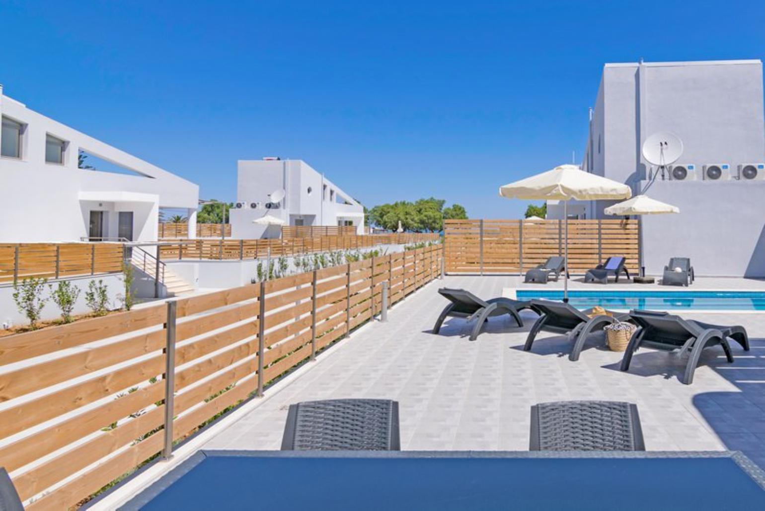 Private pool and terrace area