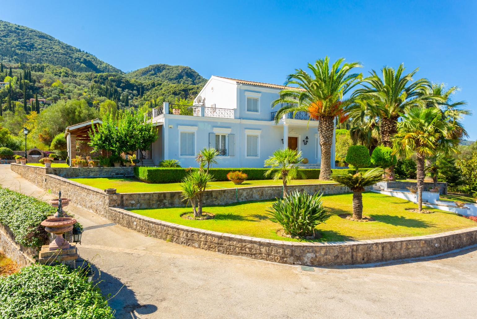 Beautiful villa with private pool, terraces, and large gardens