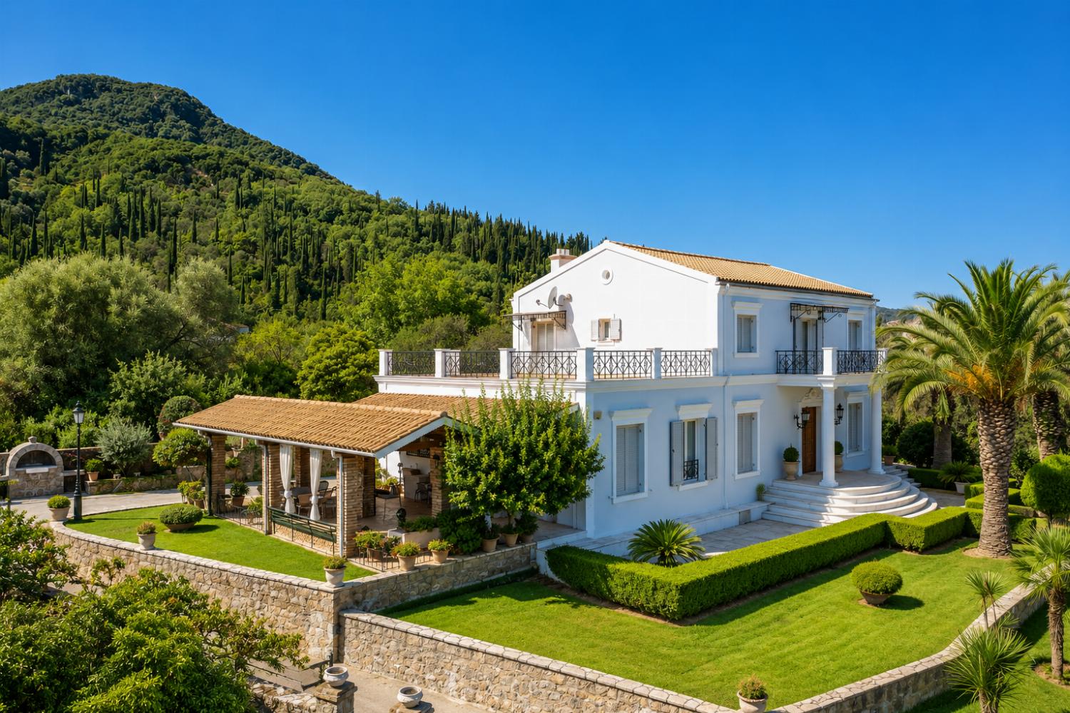 ,Aerial view of Villa Golden Tiara