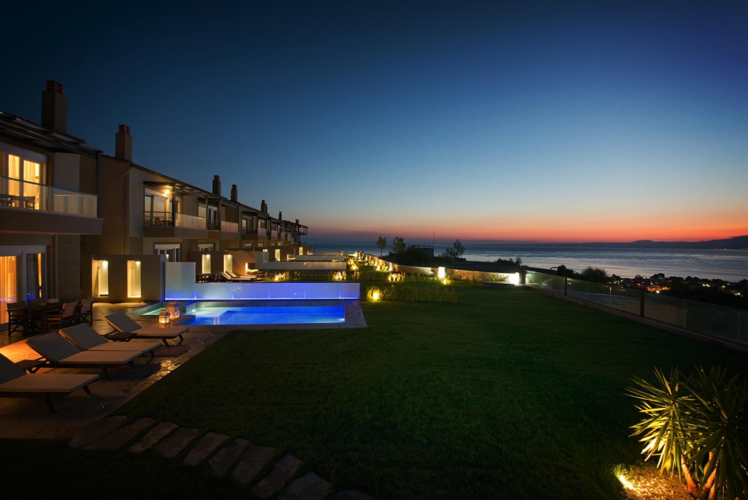 Beautiful villa with terrace views