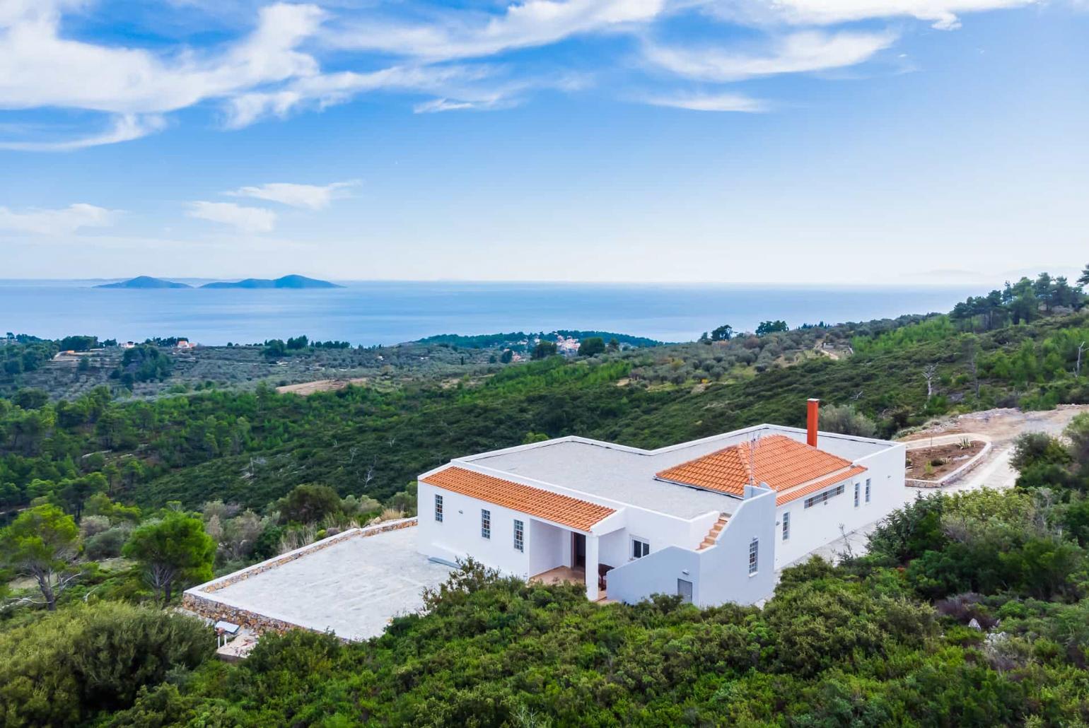 Aerial view of the Villa 