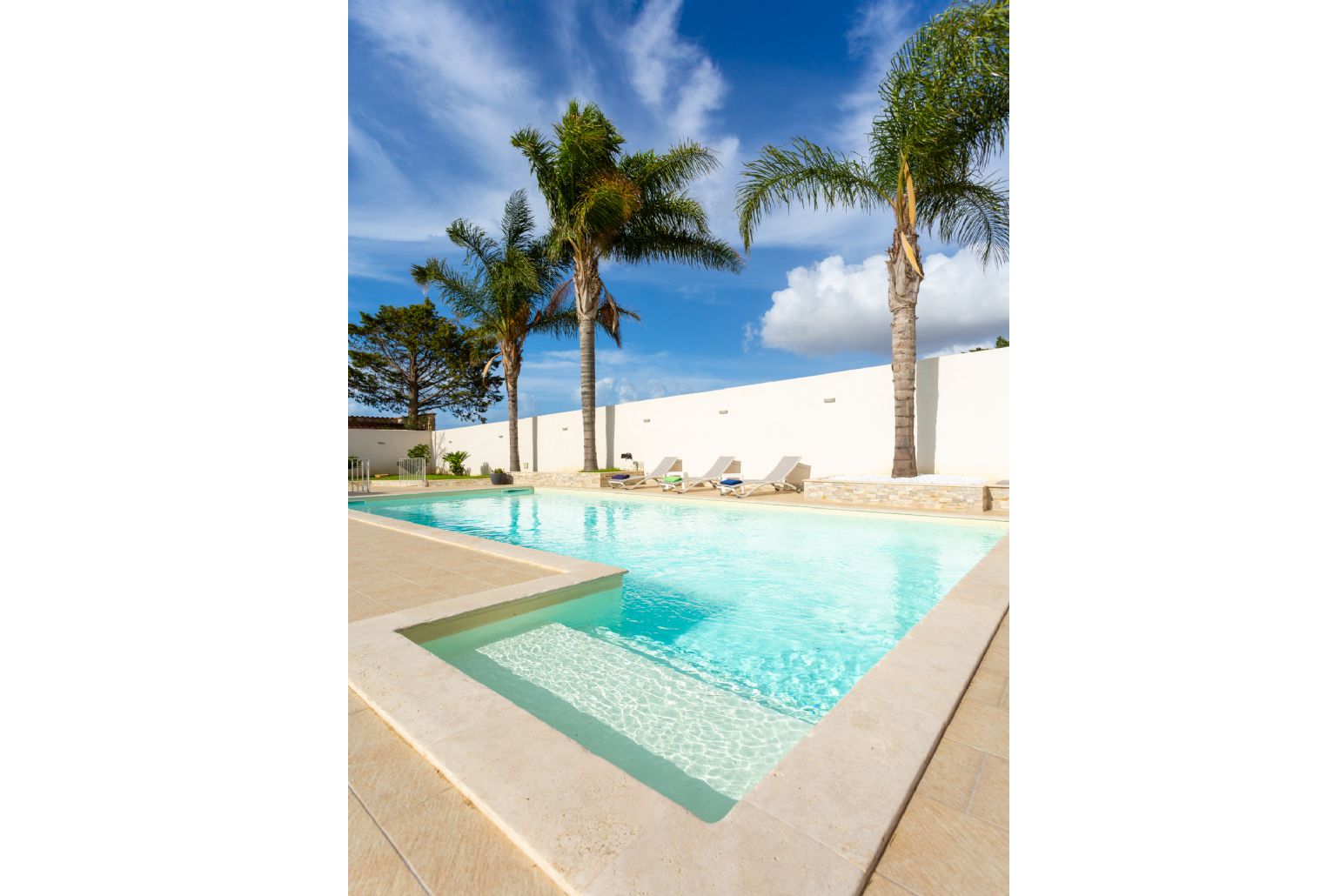 Private pool and large terrace