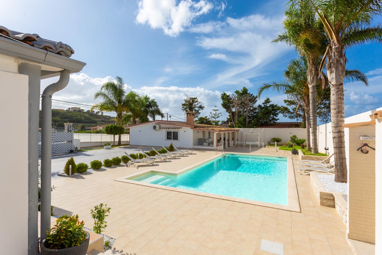 Private pool and large terrace