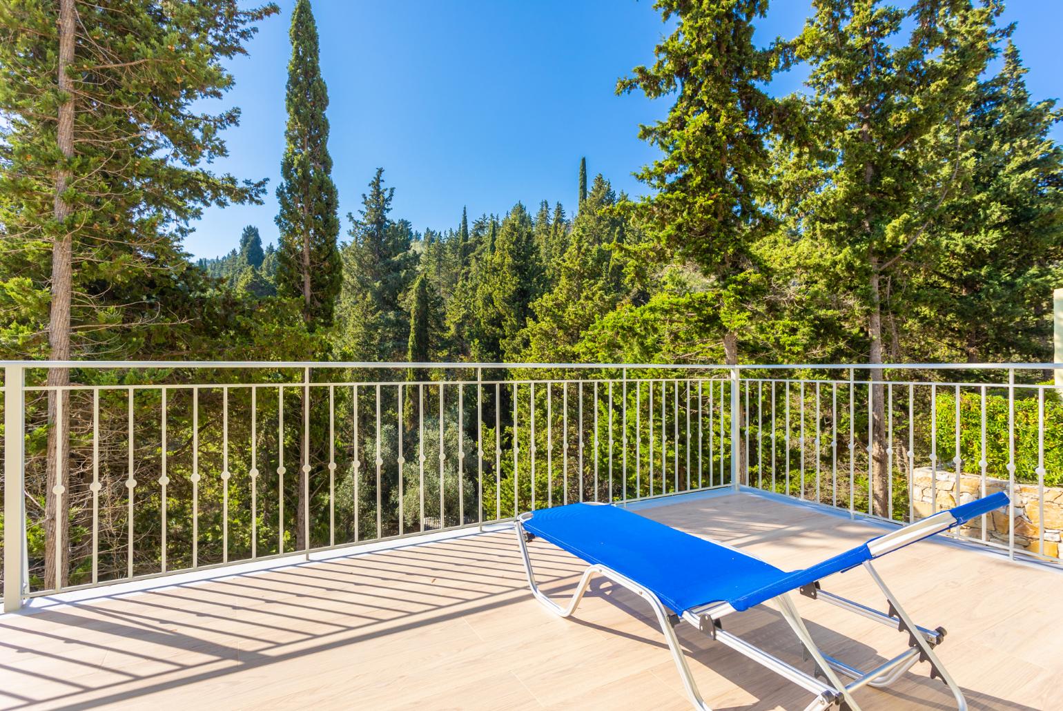 Terrace area with woodland views