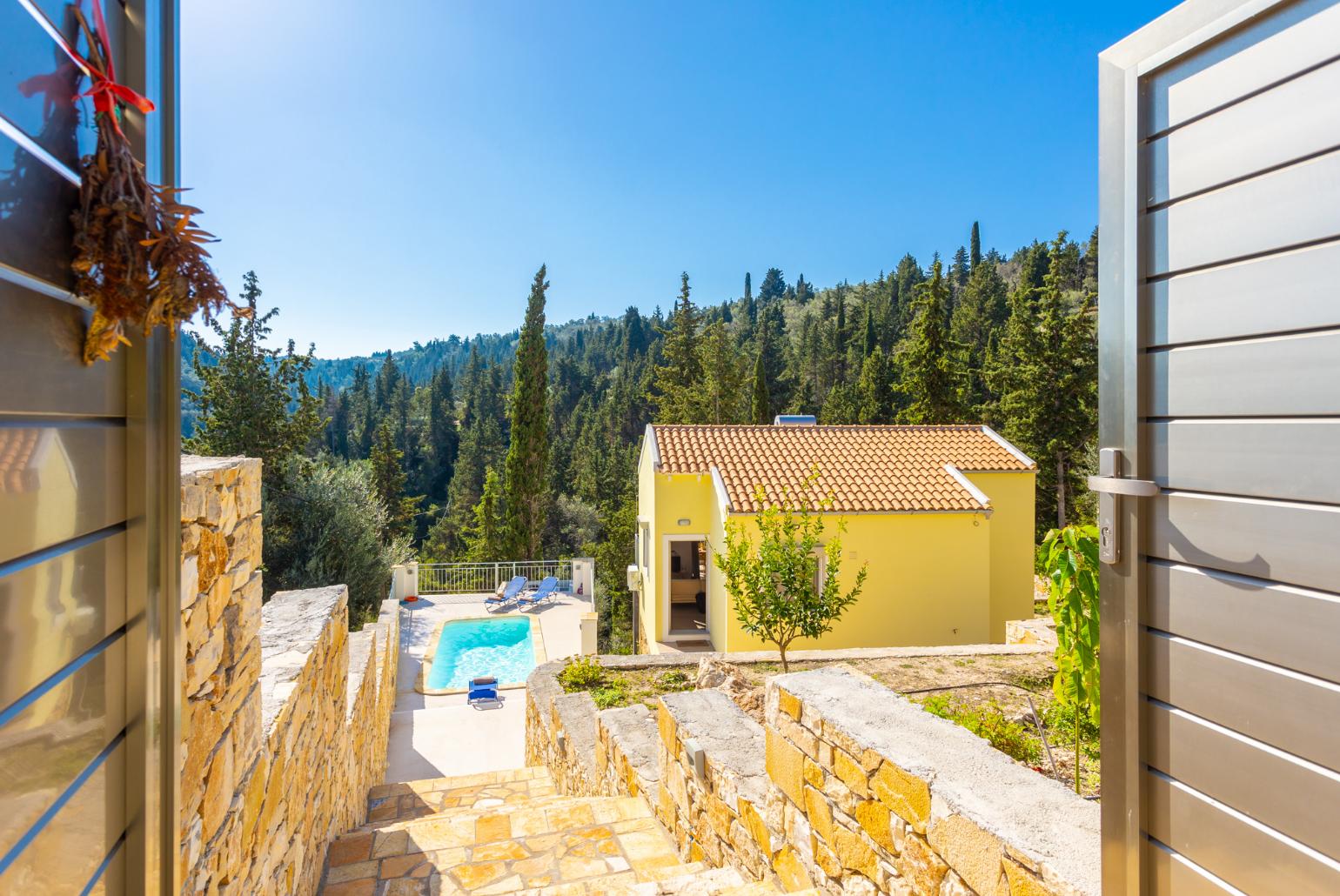 Beautiful villa with private pool and terrace with woodland views
