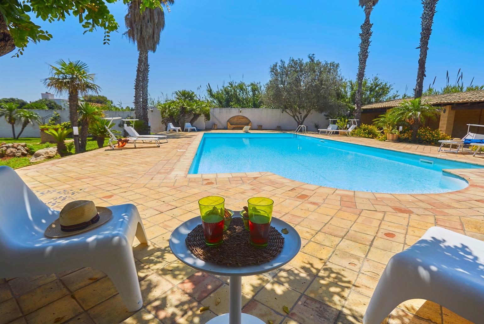 Private pool and terrace