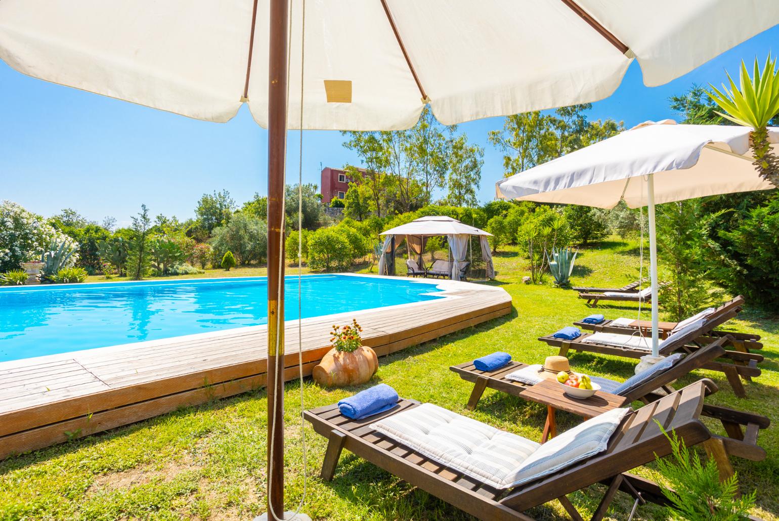 Private pool, terraces, and garden