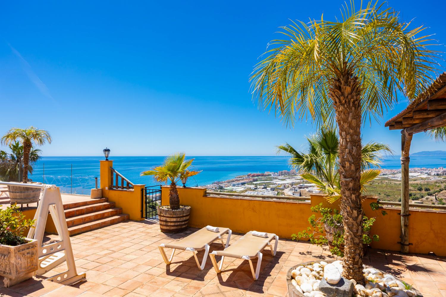 Terrace area with sea views