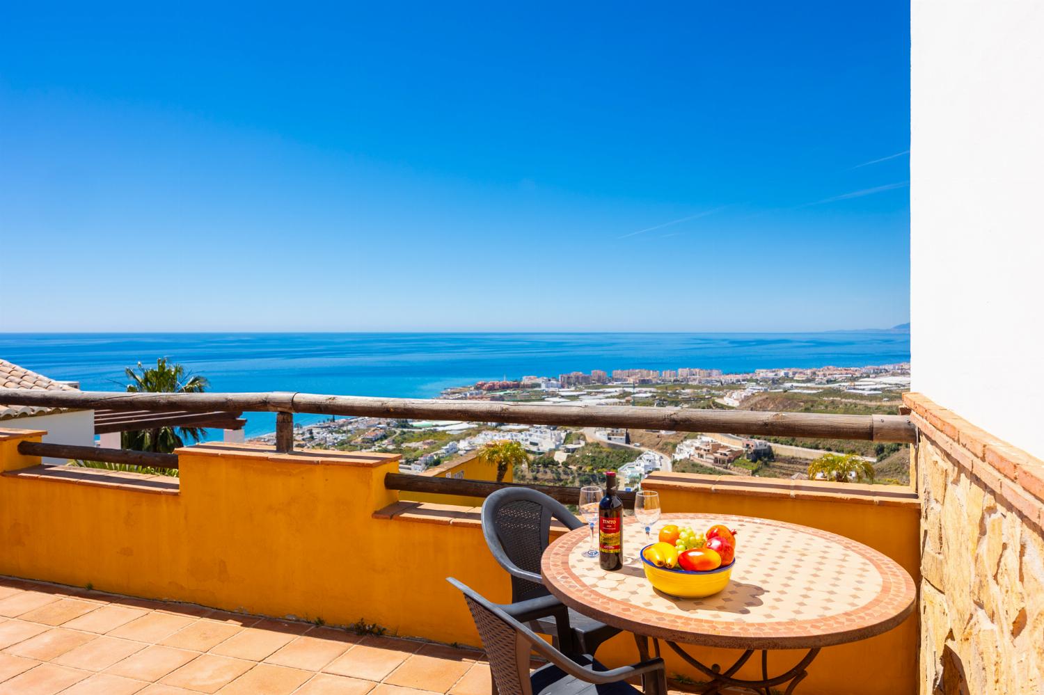 Terrace area with sea views