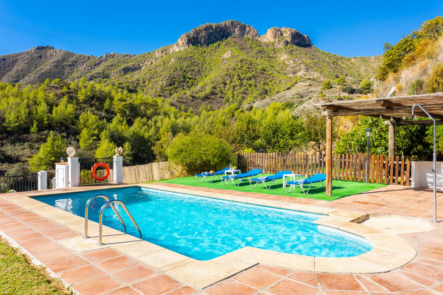 ,Private pool and terrace with views