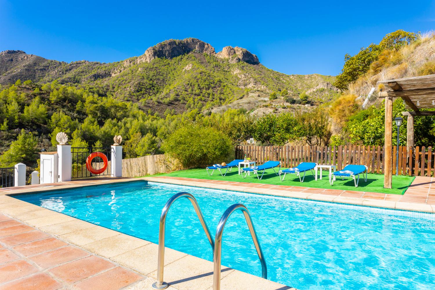 Private pool and terrace with views