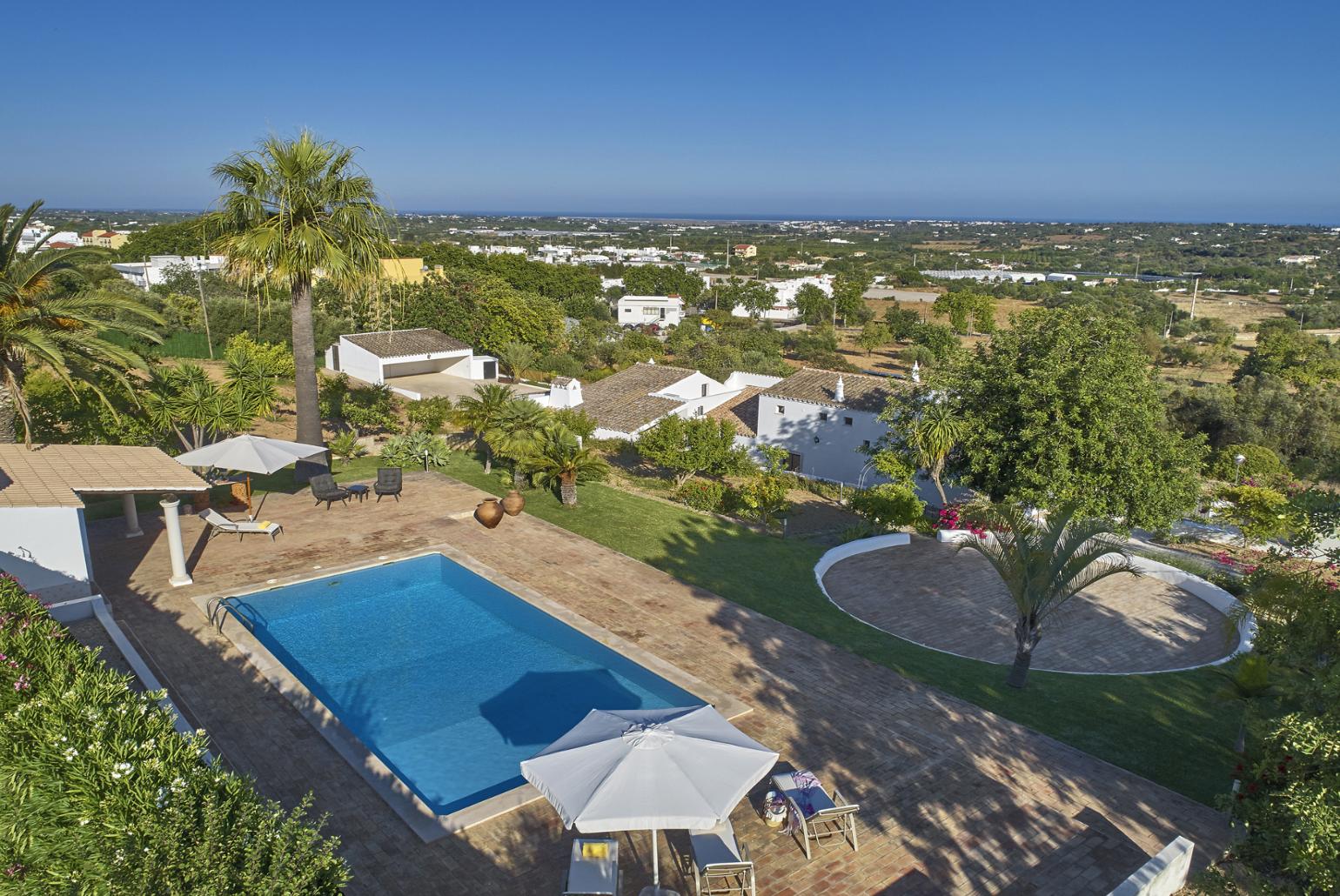 Panoramic view from the pool