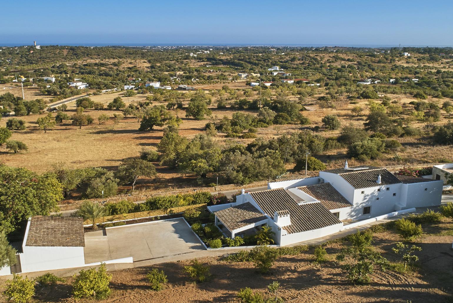 Aerial view showing location of Casa do Carmo