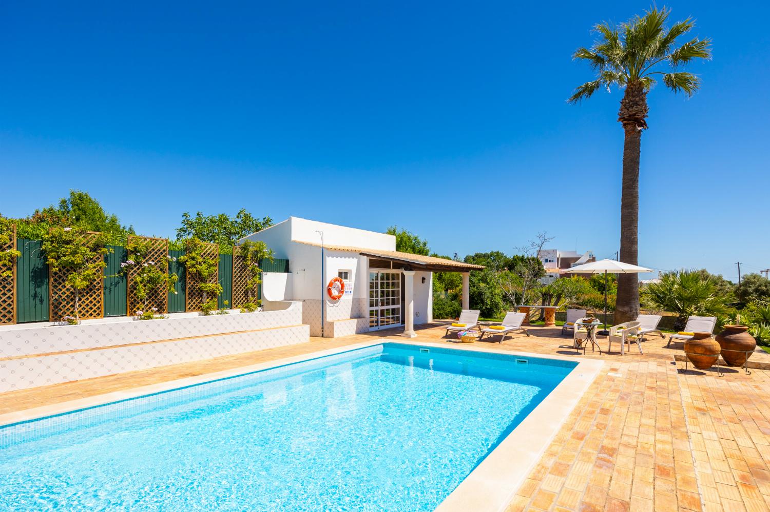 Private pool, terraces, and garden