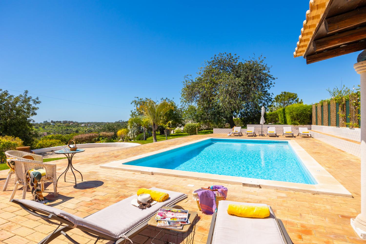 Private pool, terraces, and garden