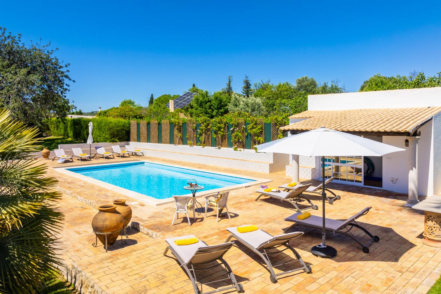 Private pool, terraces, and garden