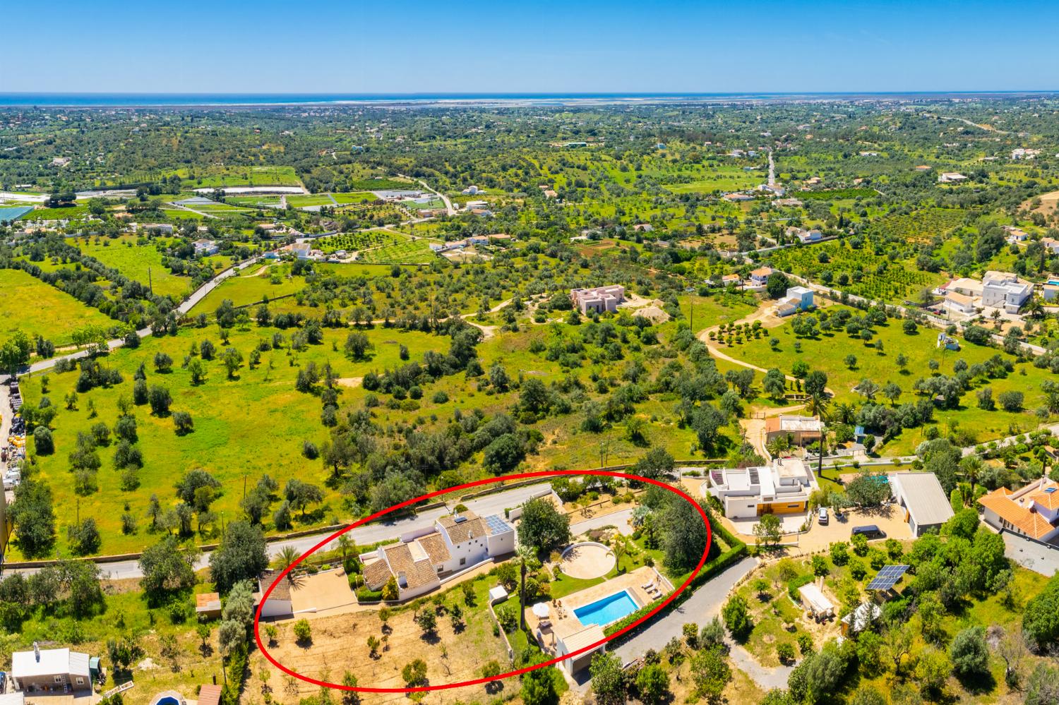 Aerial view showing location of Casa do Carmo