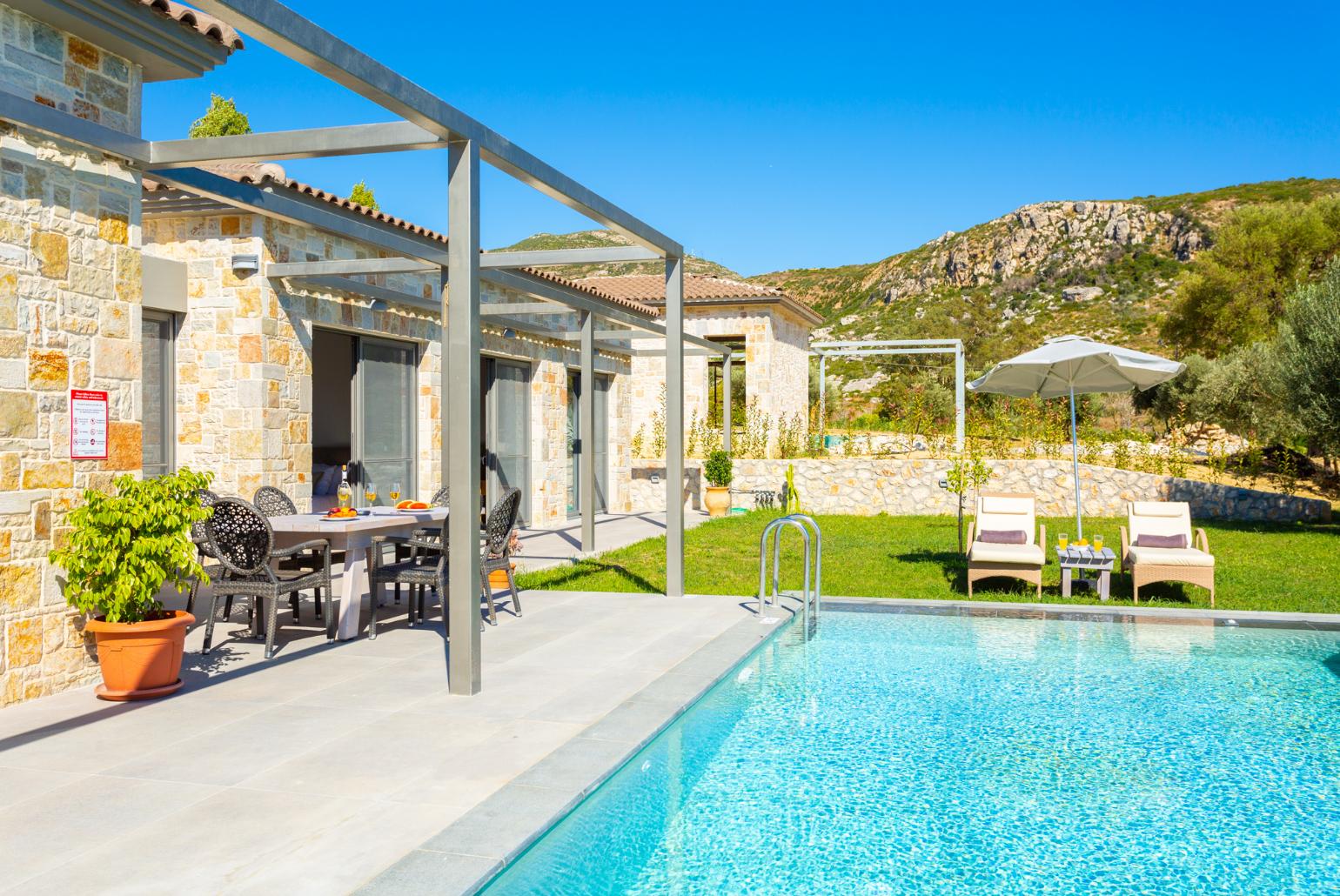 Beautiful villa with private pool, terrace, and garden